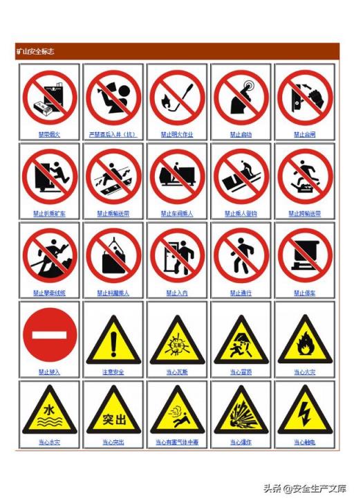 安全警示标志 安全警示标志（安全警示标志图片） 生活