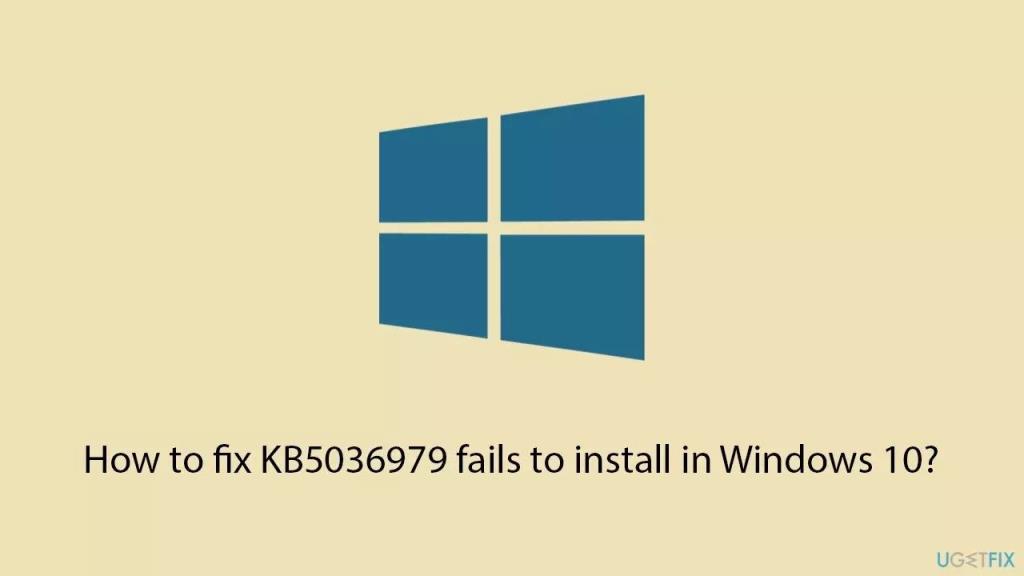 如何修复KB5036979在Win10中安装失败的